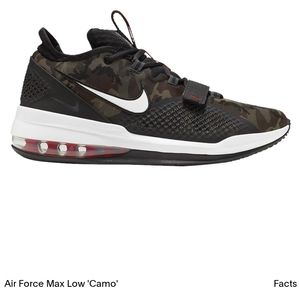 Air Force Max Low Camo size 9.5 men's
